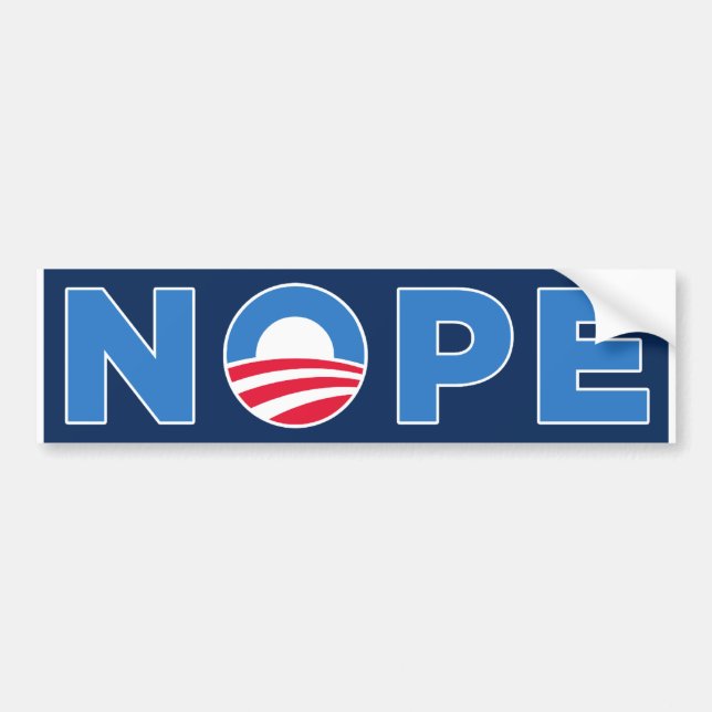AUTOCOLLANT DE VOITURE NOPE (Devant)