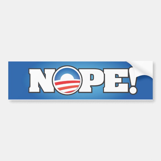 AUTOCOLLANT DE VOITURE NOPE (Devant)