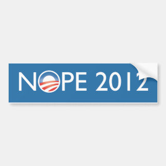 Autocollant De Voiture Nope 2012
