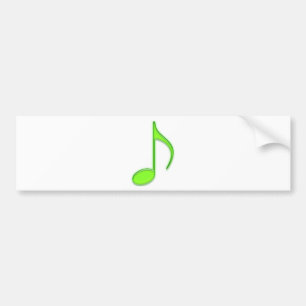 Autocollant De Voiture Note de musique de chaux