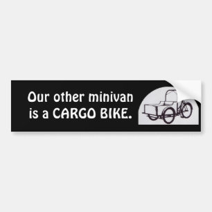 Autocollant De Voiture Notre autre monospace est un VÉLO de CARGAISON