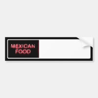 NOURRITURE MEXICAINE - Panneau néon rouge