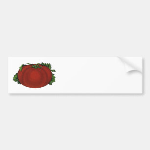 Autocollant De Voiture Nourritures vintages, tomate mûre, légumes et