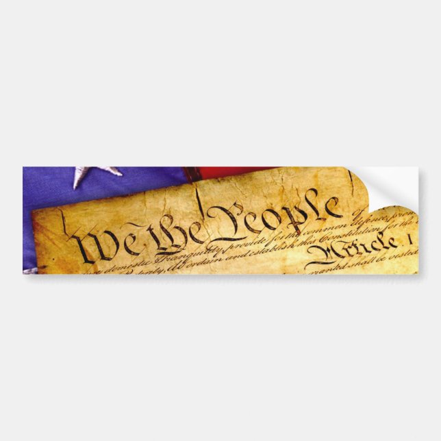 Autocollant De Voiture Nous la constitution de personnes des Etats-Unis (Devant)