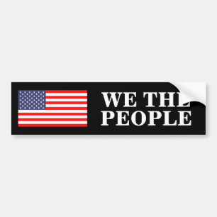 Autocollant De Voiture Nous le peuple constitution préambule drapeau amér