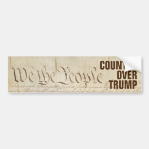 Autocollant De Voiture Nous, le peuple et la Constitution Trump