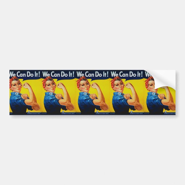 Autocollant De Voiture Nous pouvons le faire Rosie le Riveter (Devant)