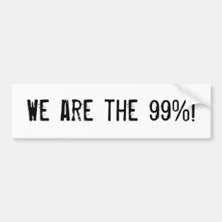 Autocollant De Voiture Nous sommes les 99% !