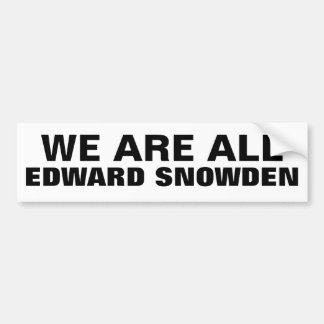 Autocollant De Voiture NOUS SOMMES TOUT L'EDOUARD SNOWDEN - adhésif pour