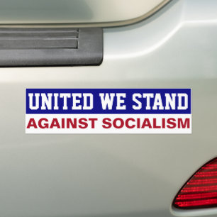 Autocollant De Voiture Nous Unissons Contre Le Socialisme