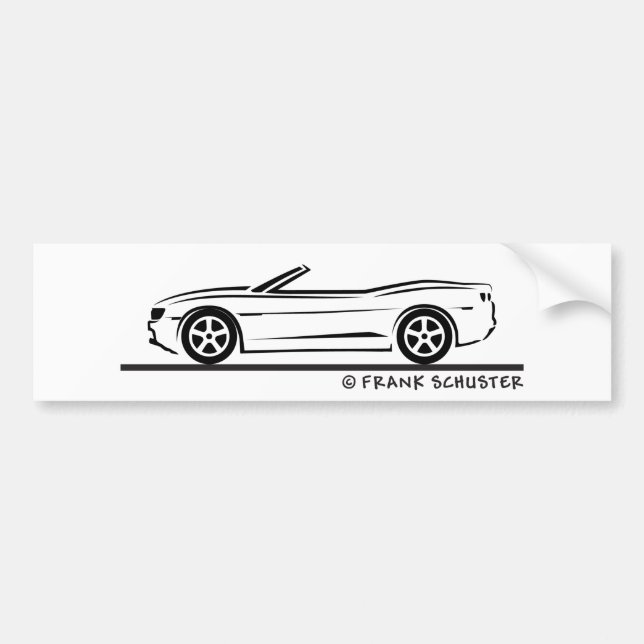 Autocollant De Voiture Nouveau Camaro convertible (Devant)