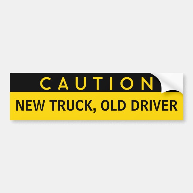 Autocollant De Voiture Nouveau camion, adhésif pour pare-chocs drôle de (Devant)