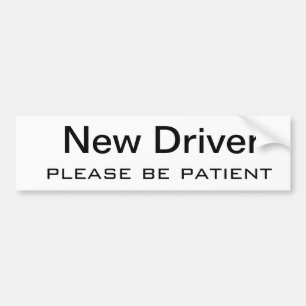Autocollant De Voiture Nouveau conducteur, veuillez patienter