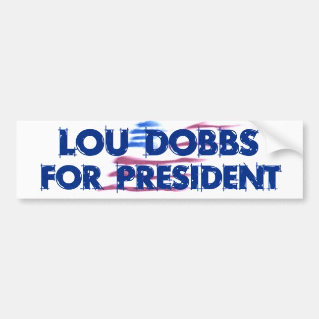 Autocollant De Voiture Nouveau Lou Dobbs 2008 (Devant)