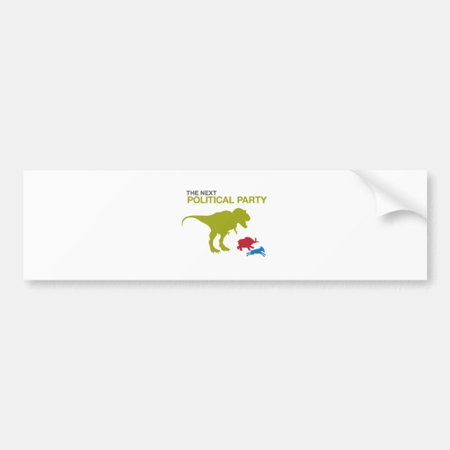 Autocollant De Voiture Nouveau parti politique (Devant)