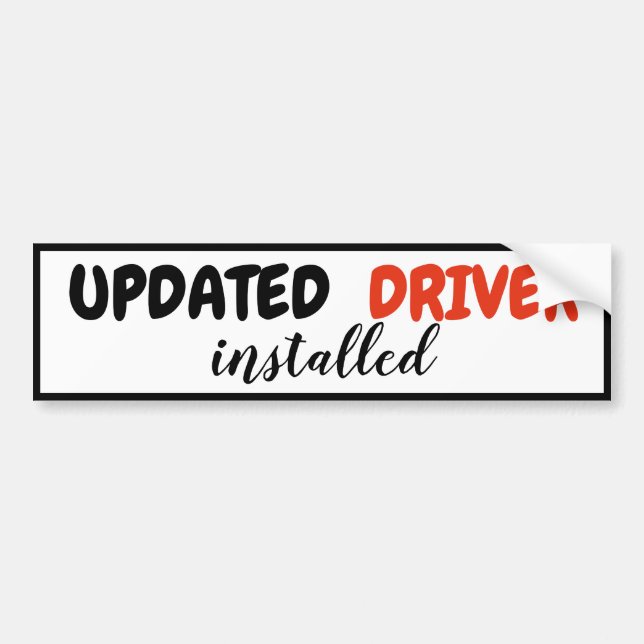 Autocollant De Voiture Nouveau permis de conduire installé par conducteur (Devant)