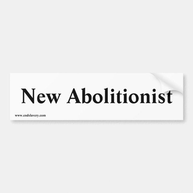 Autocollant De Voiture nouvel abolitionniste (Devant)
