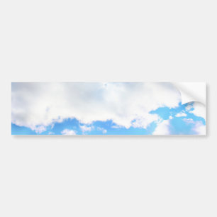 Autocollant De Voiture Nuages blancs et ciel bleu