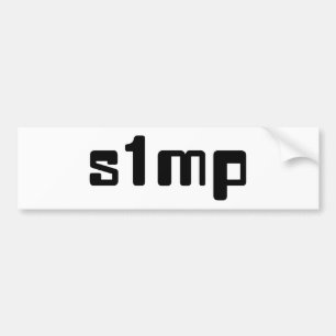 Autocollant De Voiture Numéro Un Simp
