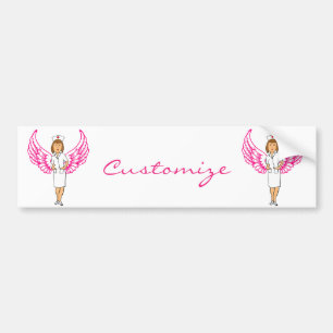 Autocollant De Voiture Nurse Angel Wings Thunder_Cove