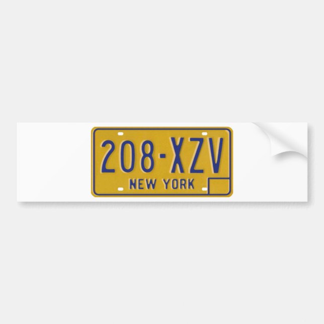 AUTOCOLLANT DE VOITURE NY74 (Devant)