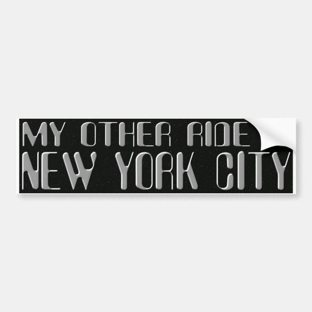 AUTOCOLLANT DE VOITURE NYC (Devant)