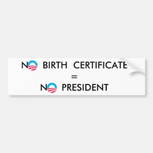 AUTOCOLLANT DE VOITURE OBAMA
