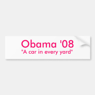 Autocollant De Voiture Obama '08