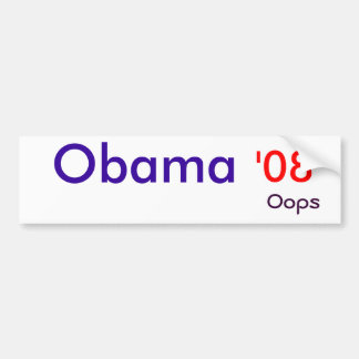 Autocollant De Voiture Obama, '08, oh là là !