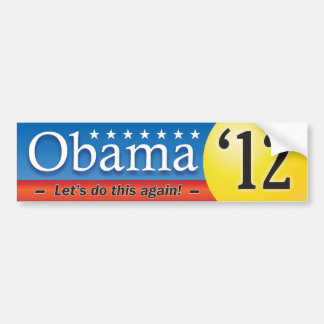 Autocollant De Voiture Obama '12