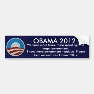 Autocollant De Voiture Obama 2012