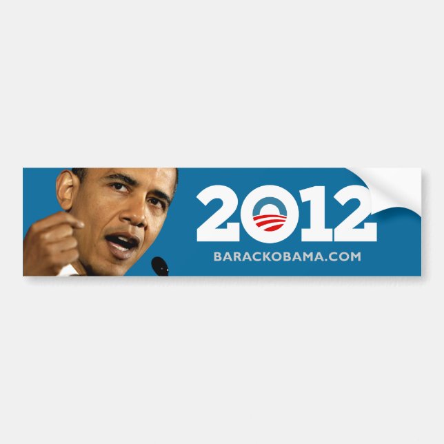 Autocollant De Voiture Obama 2012 (Devant)