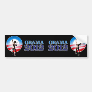 Autocollant De Voiture Obama 2012 (twofer)
