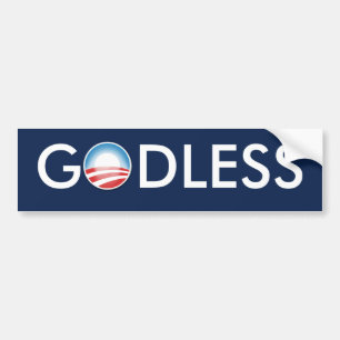 Autocollant De Voiture Obama athée