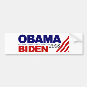 Autocollant De Voiture Obama Biden 2008