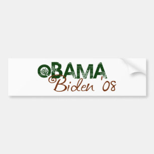 Autocollant De Voiture Obama Biden 2008 (édition verte)