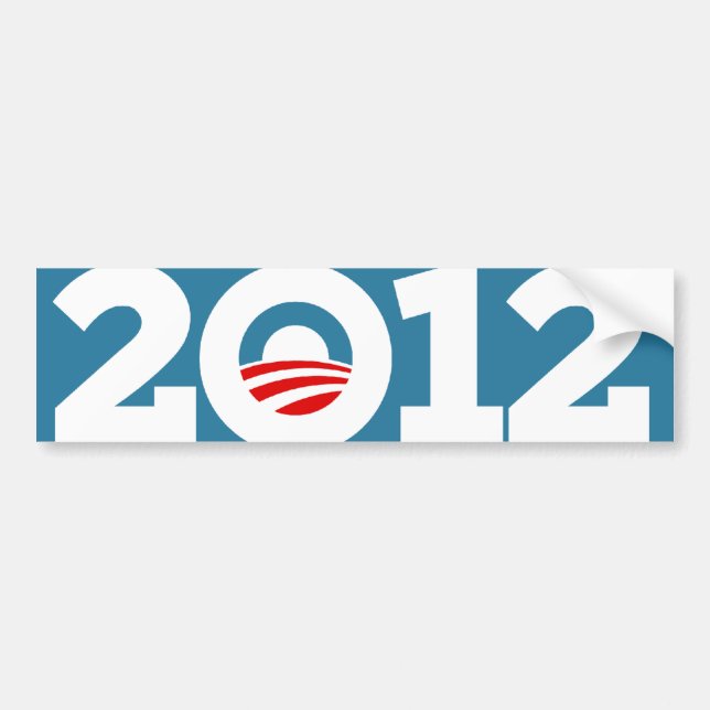Autocollant De Voiture Obama Biden 2012 (Devant)
