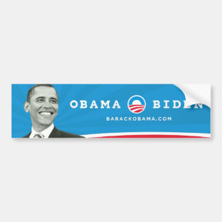 Autocollant De Voiture Obama Biden image noire et blanche de Barack Obama