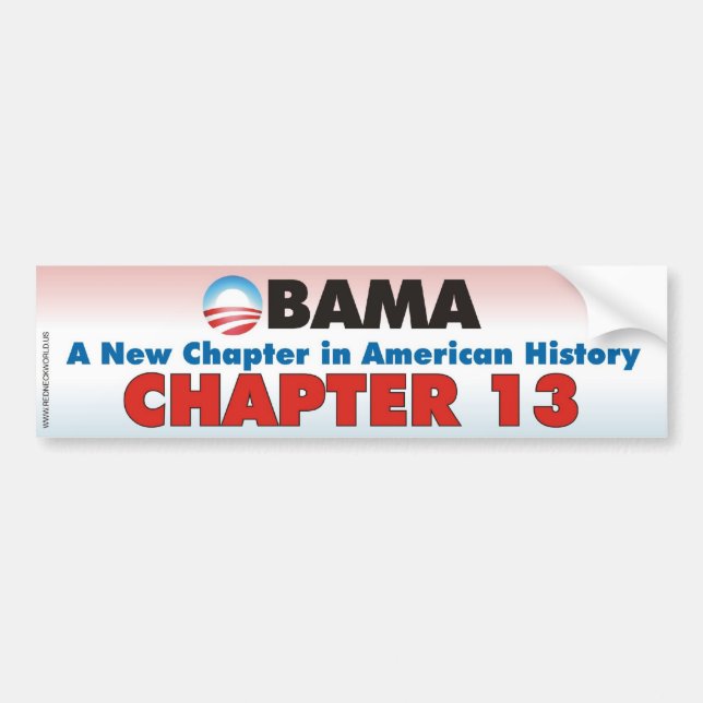 Autocollant De Voiture Obama - chapitre 13 (Devant)