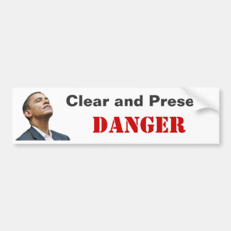 Autocollant De Voiture Obama : Danger clair et actuel