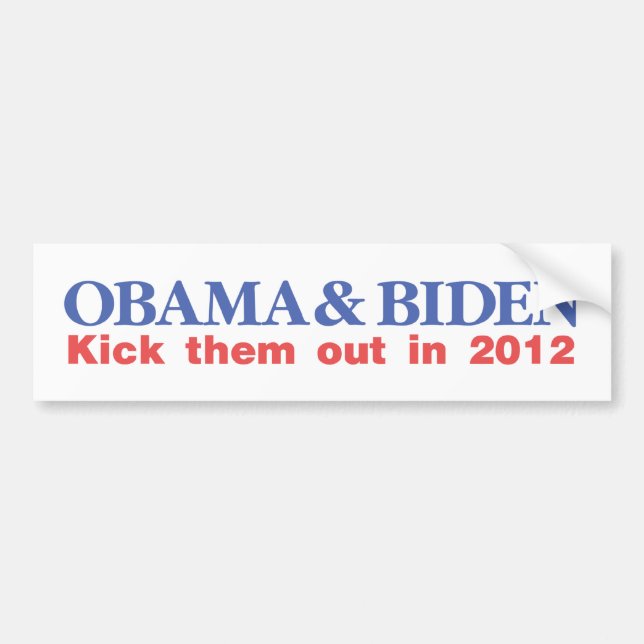 Autocollant De Voiture Obama et Biden (Devant)