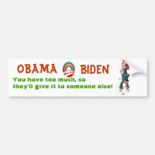 Autocollant De Voiture OBAMA et BIDEN vous imposeront dans la pauvreté