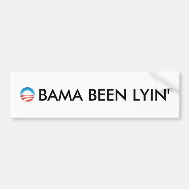AUTOCOLLANT DE VOITURE OBAMA ÉTÉ LYIN (Devant)