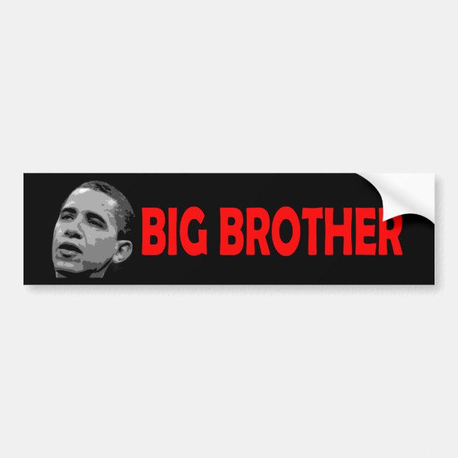 Autocollant De Voiture Obama : Frère (Devant)