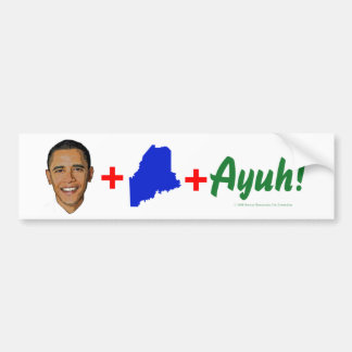 Autocollant De Voiture Obama+Le Maine+Adhésif pour pare-chocs d'Ayuh
