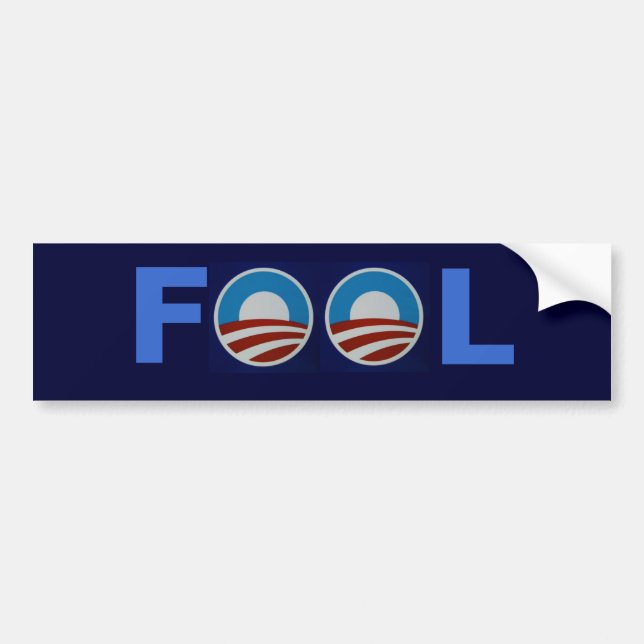 Autocollant De Voiture Obama l'imbécile (Devant)