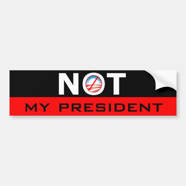 Autocollant De Voiture Obama non mon président (Devant)