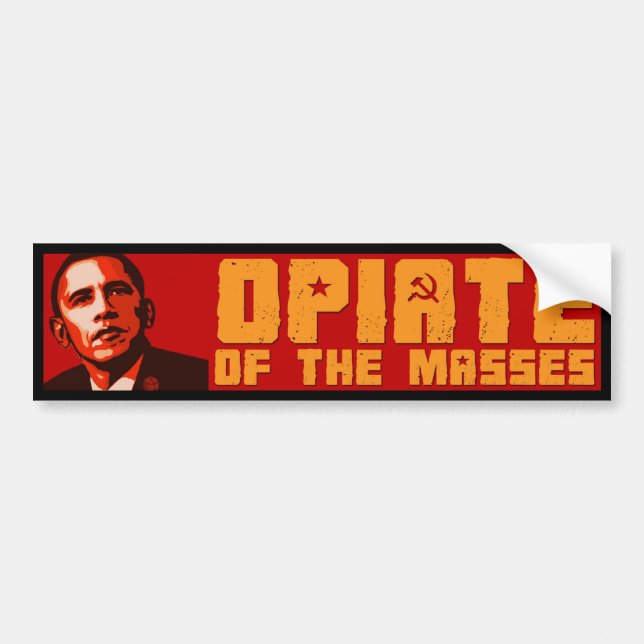 Autocollant De Voiture Obama pour les masses (Devant)