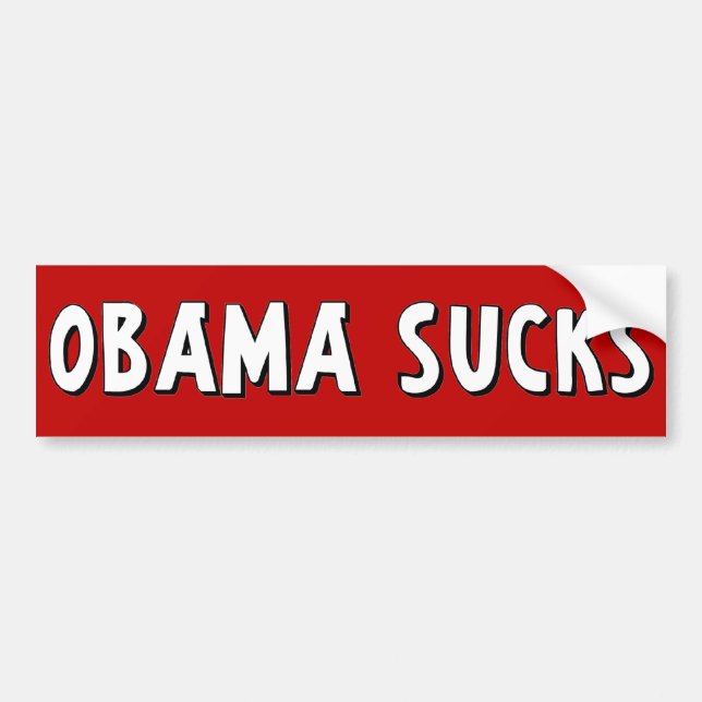 Autocollant De Voiture Obama suce (Devant)
