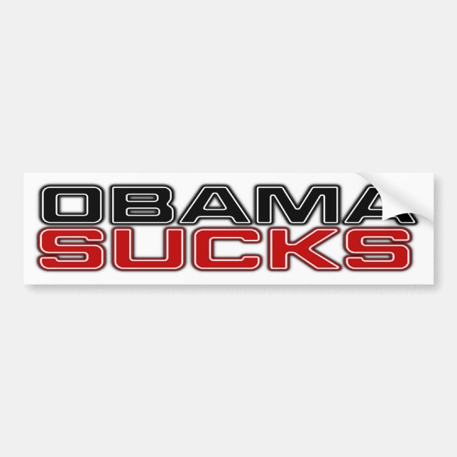 Autocollant De Voiture Obama suce (Devant)